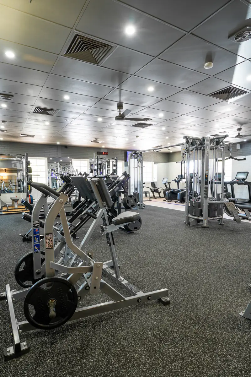 A Hammer Strength row machine