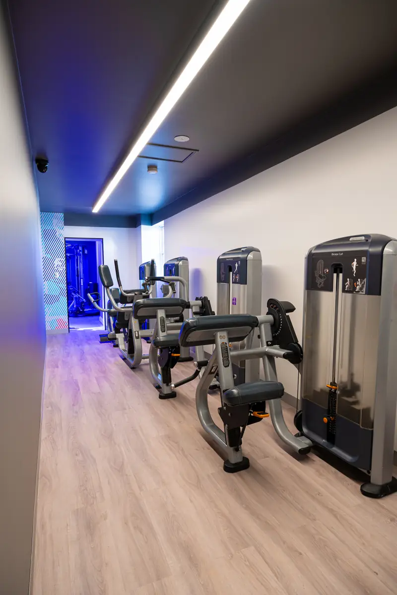 Pin-loaded machines leading to the purple room