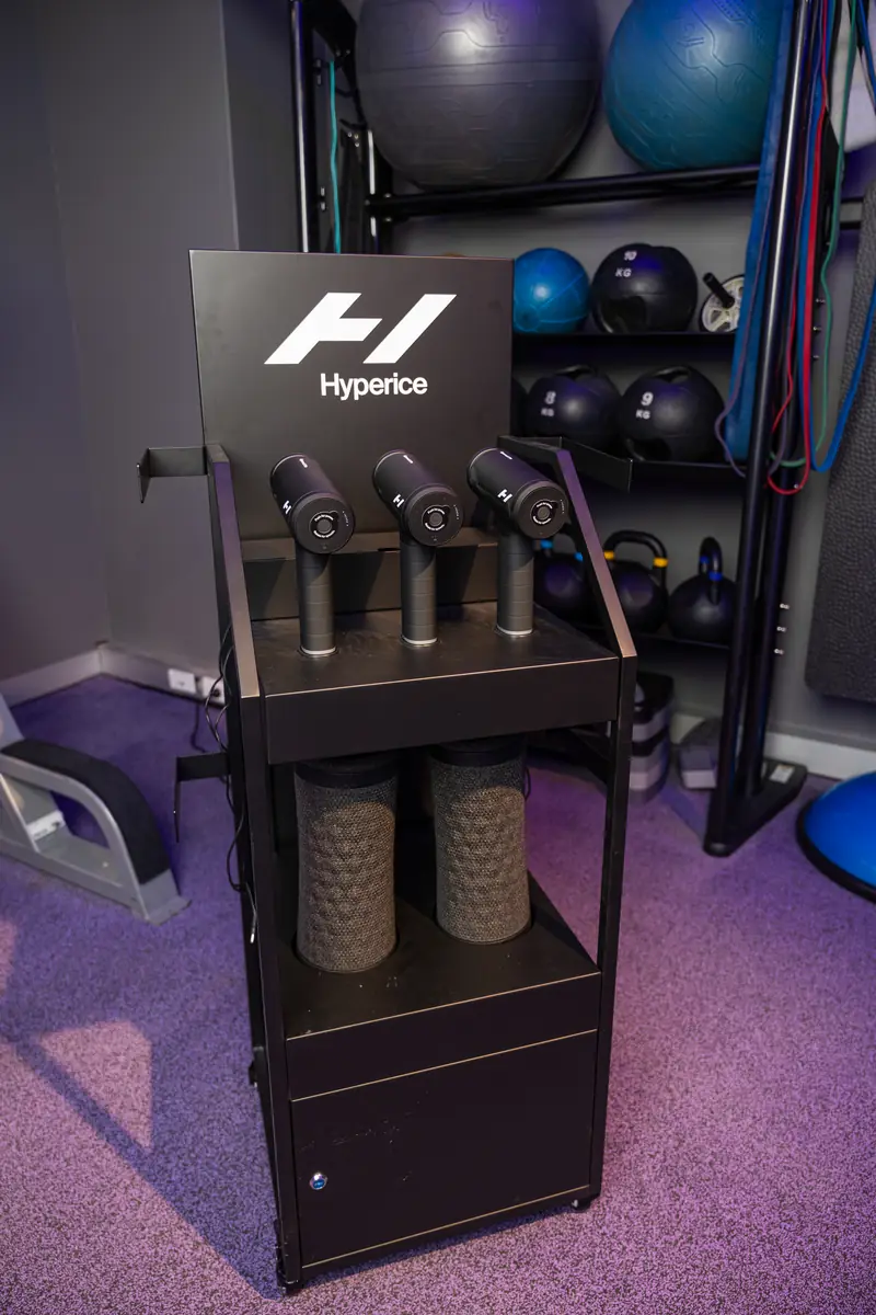 The Hyperice recovery station